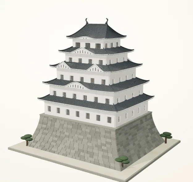 姬路城大天守三维模型